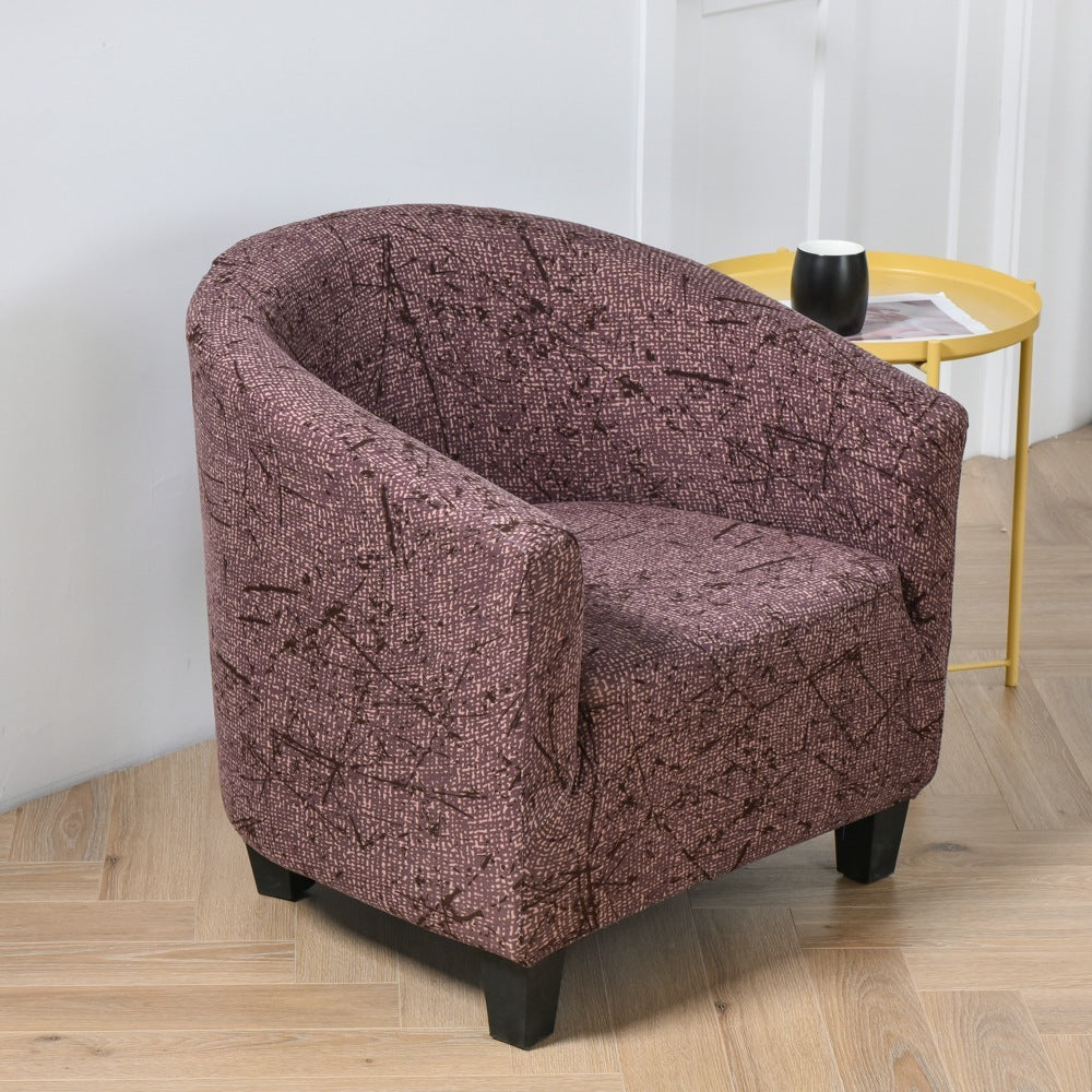 Elastic round spandex Non-slip single sofa cover