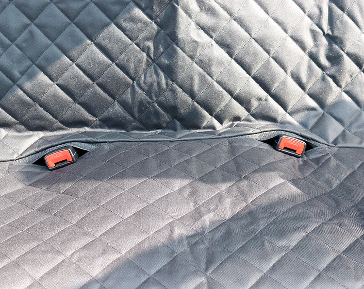 Dog Car Seat Cover – Mesh Hammock with Zipper, Safety Belt & Waterproof Protection