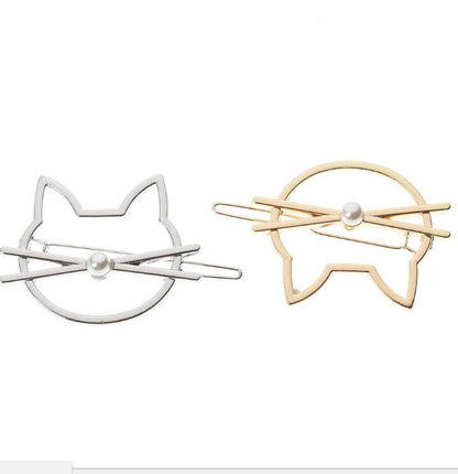 Cute Kitty Hair Clips – Adorable Cat Hairpin Set for Girls & Women
