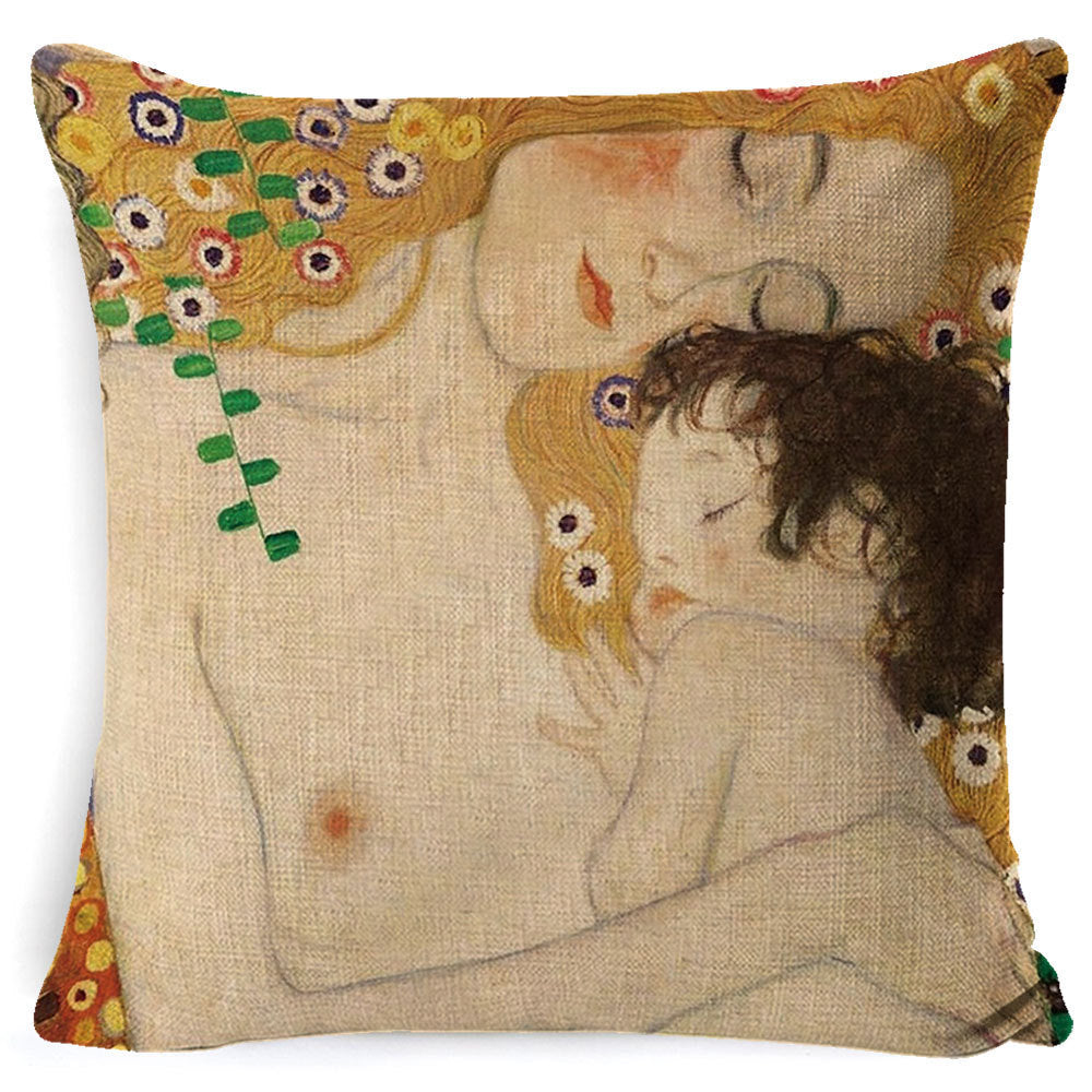 Cartoon Couple Anime Pillowcase 45x45cm – Spandex Cushion Cover with Invisible Zipper | 9 Designs