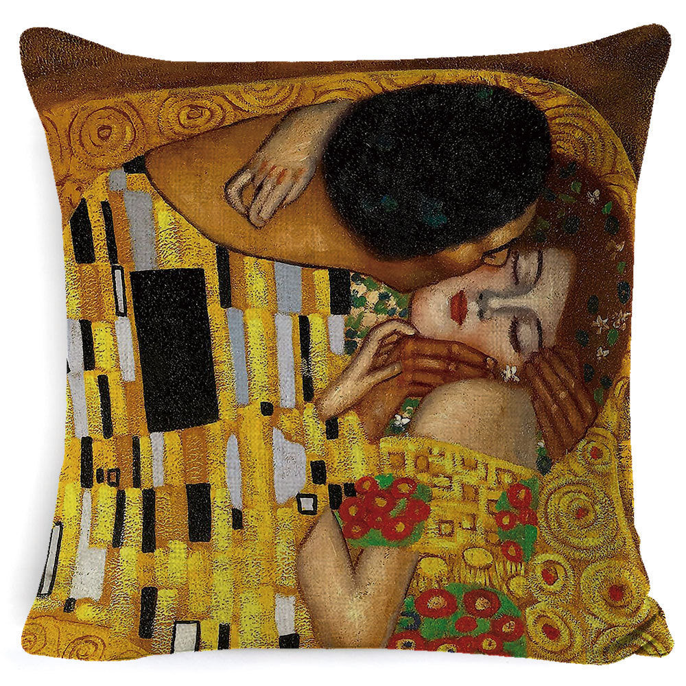 Cartoon Couple Anime Pillowcase 45x45cm – Spandex Cushion Cover with Invisible Zipper | 9 Designs