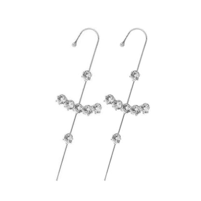 Ear Wrap Crawler Zircon Earrings – Korean Gold & Silver Copper Jewelry for Women