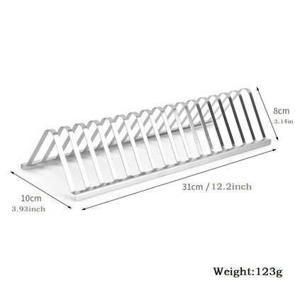 Stainless Steel BBQ Rib Rack – Smoking & Grilling Holder Stand for Outdoor Picnic