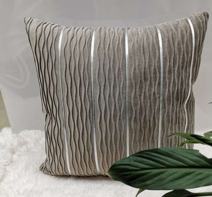 Luxury Striped Velvet Pillow Cover – Simple Flannel Velvet Sofa Cushion Cover & Pillow Case