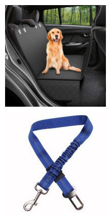 Dog Car Seat Cover – Mesh Hammock with Zipper, Safety Belt & Waterproof Protection
