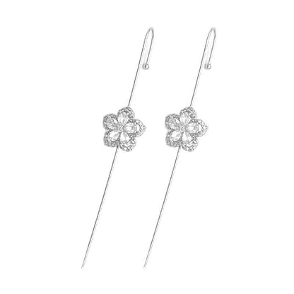 Ear Wrap Crawler Zircon Earrings – Korean Gold & Silver Copper Jewelry for Women