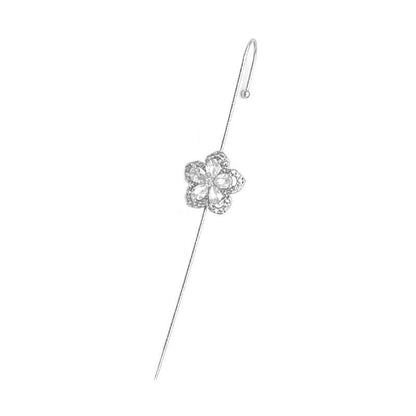 Ear Wrap Crawler Zircon Earrings – Korean Gold & Silver Copper Jewelry for Women
