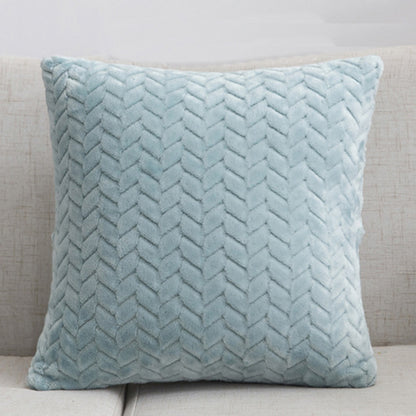Flannel Solid Color Throw Pillow Sofa Cover – Nordic Simple Style Cushion Cover for Living Room
