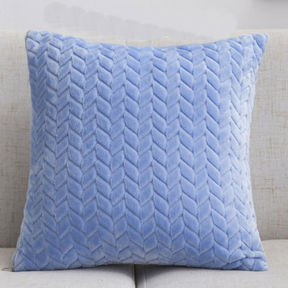 Flannel Solid Color Throw Pillow Sofa Cover – Nordic Simple Style Cushion Cover for Living Room