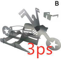 Beer Can Chicken Stand – Funny Motorcycle BBQ Roasting Rack for Grilling