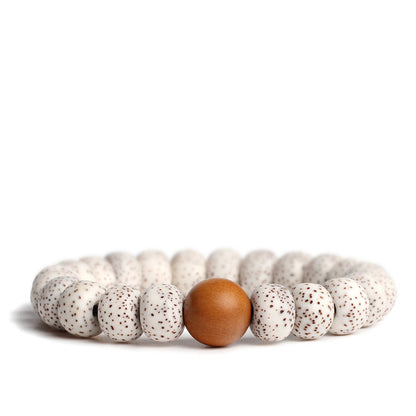 Bodhi Seed Bead Bracelet – Natural Stone Single Circle Bracelet for Couples