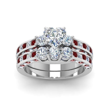 Couple Zircon Ring – Men & Women Matching Fashion Jewelry