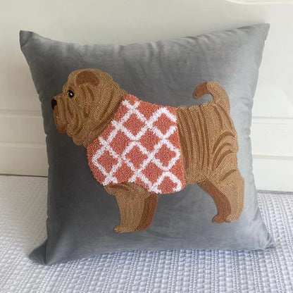 Embroidered Decorative Cushion Cover – Handcrafted Pillow Case for Sofa & Home Decor