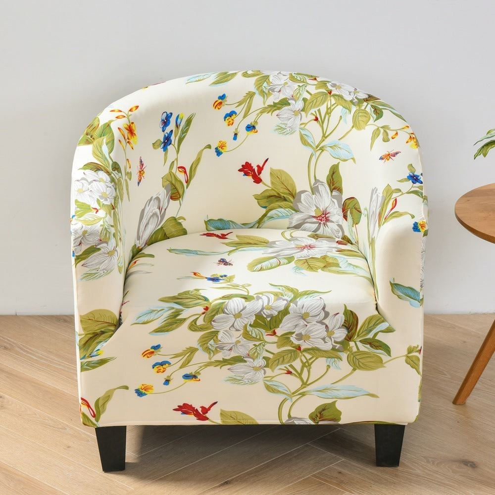 Elastic round spandex Non-slip single sofa cover