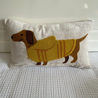 Embroidered Decorative Cushion Cover – Handcrafted Pillow Case for Sofa & Home Decor