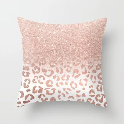 Pink Sofa Cushion Pillowcase – Soft Decorative Throw Pillow Cover for Living Room & Bedroom