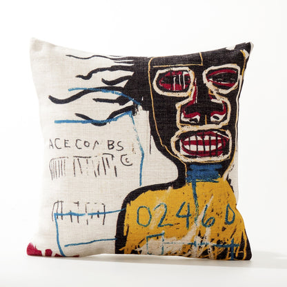 American Doodle Art Cushion Cover – Fun Decorative Pillow Case for Sofa & Home
