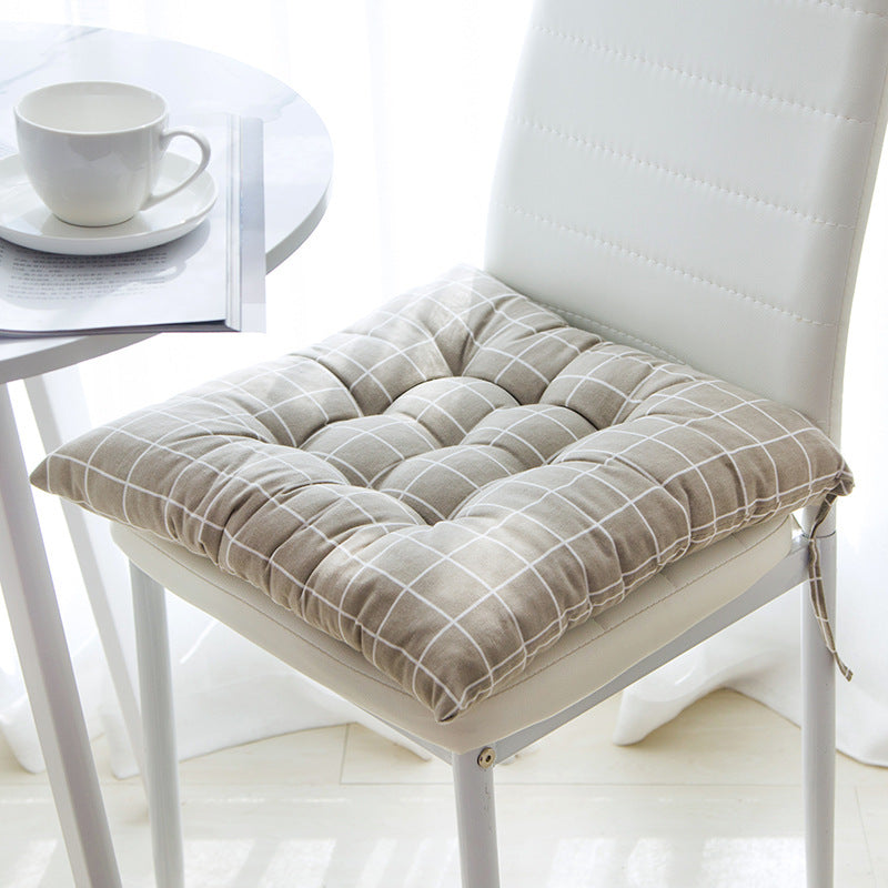 Cotton Linen Chair Cushion 40x40cm – Breathable Seat Pad for Tatami, Sofa, Floor & Yoga | 9 Designs