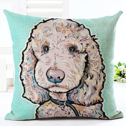 Printed Cotton Linen Pillowcase – Decorative Cushion Cover for Sofa & Home