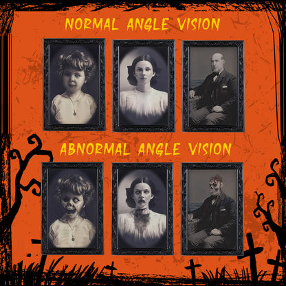 3D Changing Face Halloween Picture Frame – Spooky Ghost Portrait Decoration