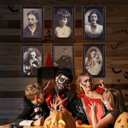 3D Changing Face Halloween Picture Frame – Spooky Ghost Portrait Decoration