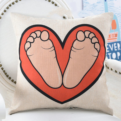 American Abstract Art Pillowcase – Modern Decorative Cushion Cover for Sofa & Living Room