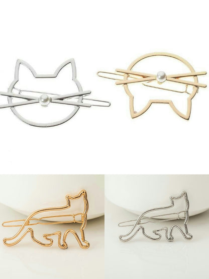 Cute Kitty Hair Clips – Adorable Cat Hairpin Set for Girls & Women