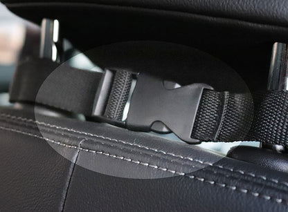 Dog Car Seat Cover – Mesh Hammock with Zipper, Safety Belt & Waterproof Protection