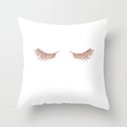 Pink Sofa Cushion Pillowcase – Soft Decorative Throw Pillow Cover for Living Room & Bedroom