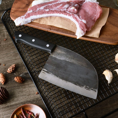 Hand-Forged High Hardness Chopping Knife – Professional Kitchen Cleaver with Sheath