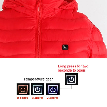 USB Electric Heated Jacket – Thermal Winter Coat with Removable Hood