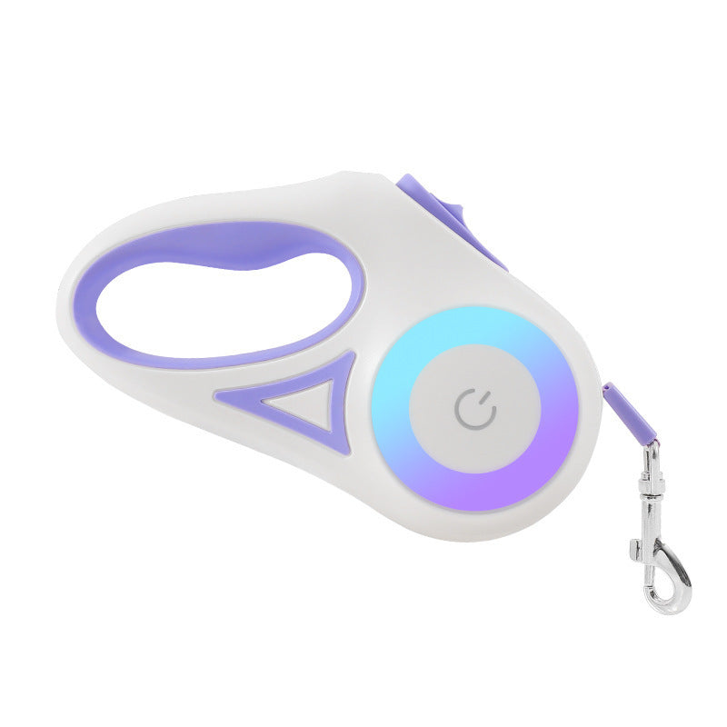 Retractable Dog Leash with Collar – One-Button Brake for Small & Medium Dogs