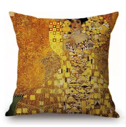 Van Gogh Oil Painting Cushion Cover – Artistic Decorative Pillow Case for Sofa & Home
