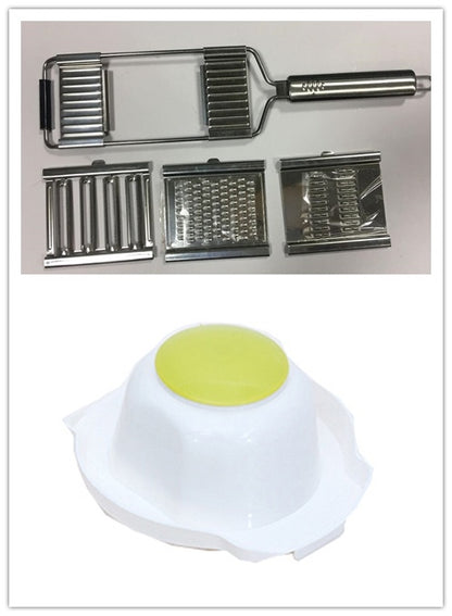 Stainless Steel Grater, Vegetable Slicer & Fruit Peeler – Multi-Function Kitchen Tool