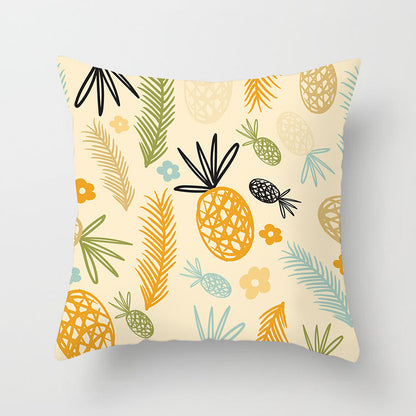 Fruit Print Home Decor Sofa Cushion Cover – Fun Colorful Throw Pillow Case for Living Room