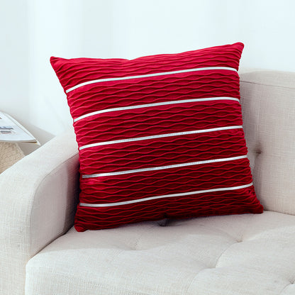 Luxury Striped Velvet Pillow Cover – Simple Flannel Velvet Sofa Cushion Cover & Pillow Case