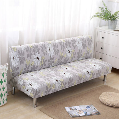No-Armrest Folding Sofa Bed Cover – Universal Stretch Slipcover for Armless Sofa Beds