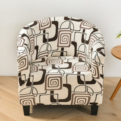 Elastic Round Spandex Non-Slip Single Sofa Cover – Universal Stretch Armchair Slipcover