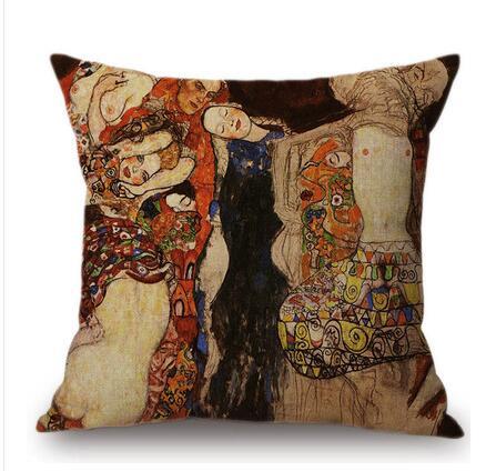 Cartoon Couple Anime Pillowcase 45x45cm – Spandex Cushion Cover with Invisible Zipper | 9 Designs