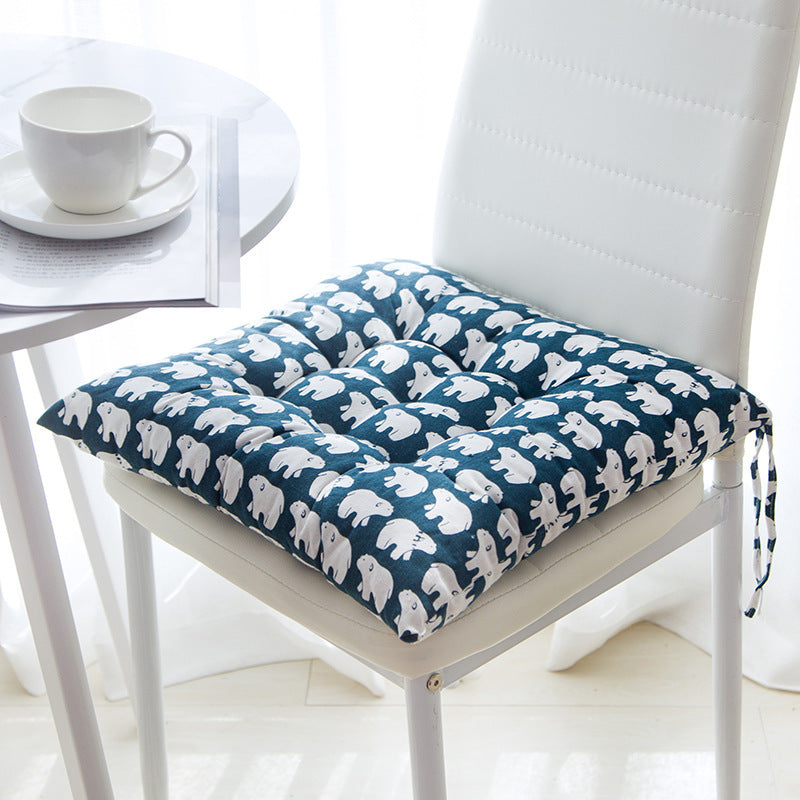 Cotton Linen Chair Cushion 40x40cm – Breathable Seat Pad for Tatami, Sofa, Floor & Yoga | 9 Designs