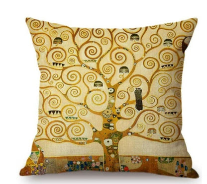 Van Gogh Oil Painting Cushion Cover – Artistic Decorative Pillow Case for Sofa & Home