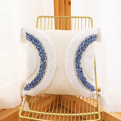 Bohemian Geometric Tufted Pillowcase – Decorative Cushion Cover for Sofa & Home Decor