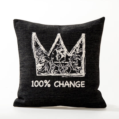 American Doodle Art Cushion Cover – Fun Decorative Pillow Case for Sofa & Home