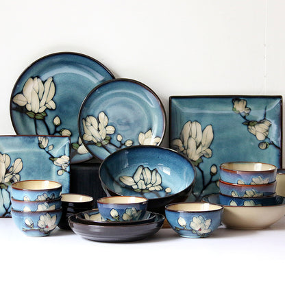 Underglaze Hand-Painted Ceramic Bowls & Plates – Creative Japanese Dinnerware