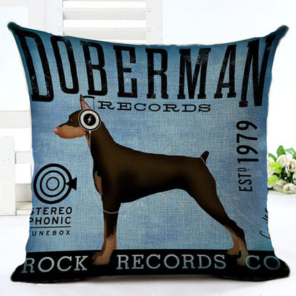 Cartoon Series Cotton Linen Pillowcase – Fun Decorative Cushion Cover for Kids & Home
