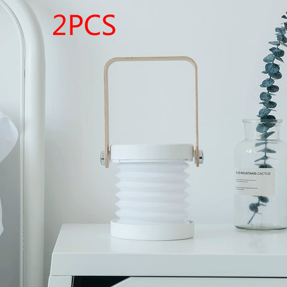 Foldable LED Night Light Lantern – Touch Dimmable, USB Rechargeable, Portable Table Lamp