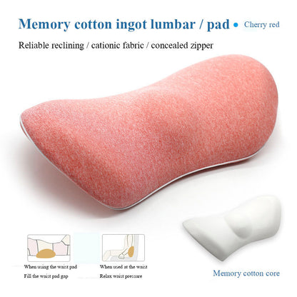 Lumbar Support Pillow for Side Sleepers – Relieves Hip, Coccyx & Sciatica Pain | Car & Office Seat Cushion