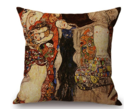 Van Gogh Oil Painting Cushion Cover – Artistic Decorative Pillow Case for Sofa & Home