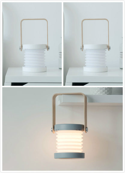 Foldable LED Night Light Lantern – Touch Dimmable, USB Rechargeable, Portable Table Lamp