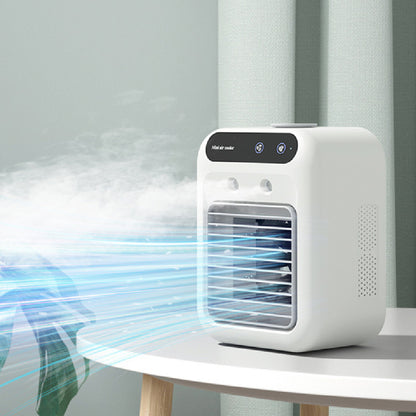 Portable Air Cooler Fan – USB Mini Air Conditioner with Water Cooling & Mist